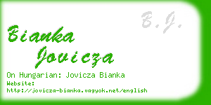 bianka jovicza business card